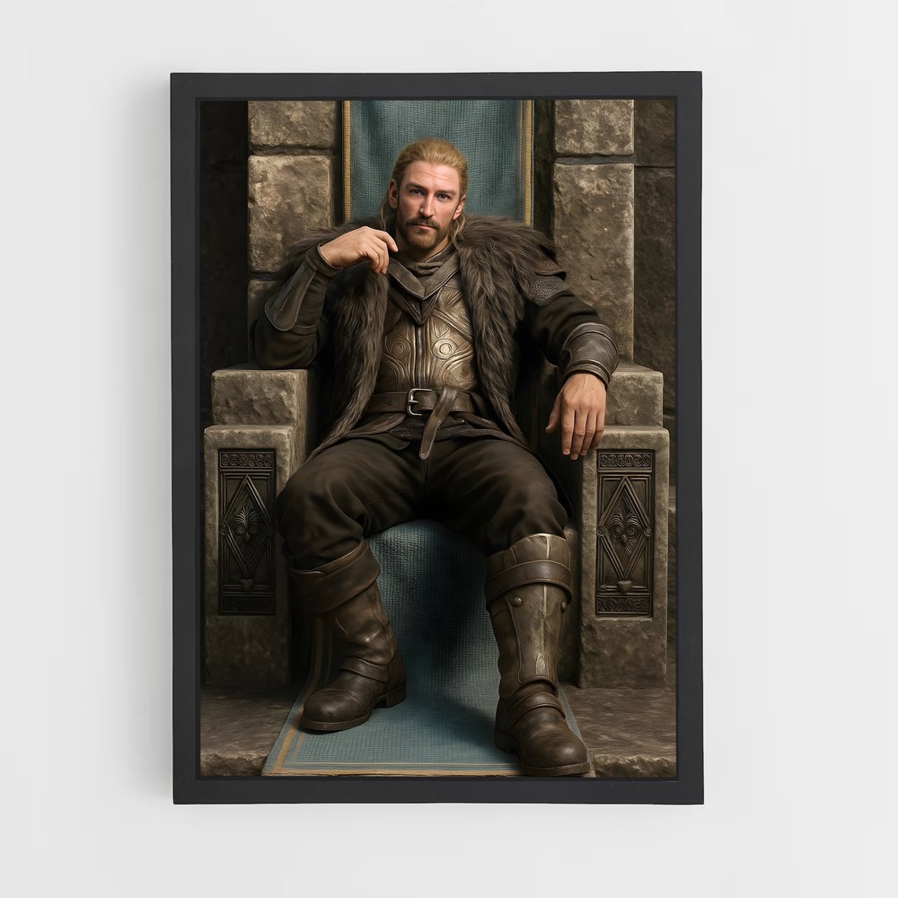 Poster Le Roi des Nords – affiche Skyrim (vue 2)